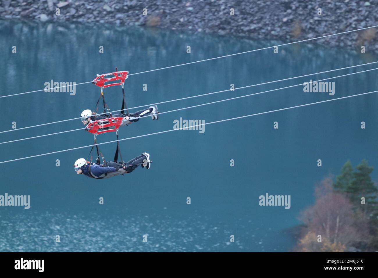 Zip world Penrhyn quarry Bethesda Wales is the fastest zip wire in the