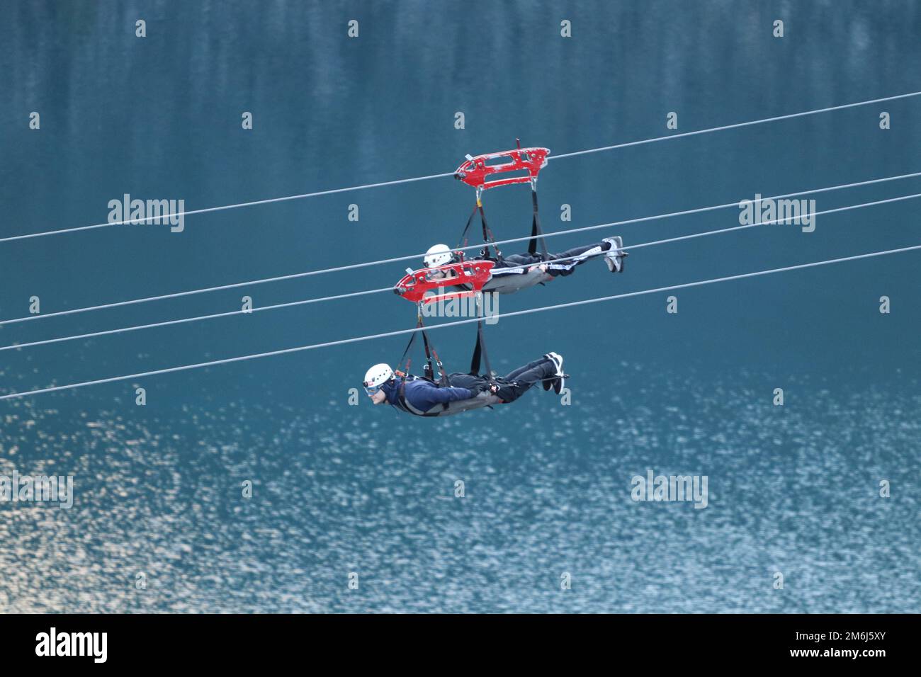 Zip world Penrhyn quarry Bethesda Wales is the fastest zip wire in the