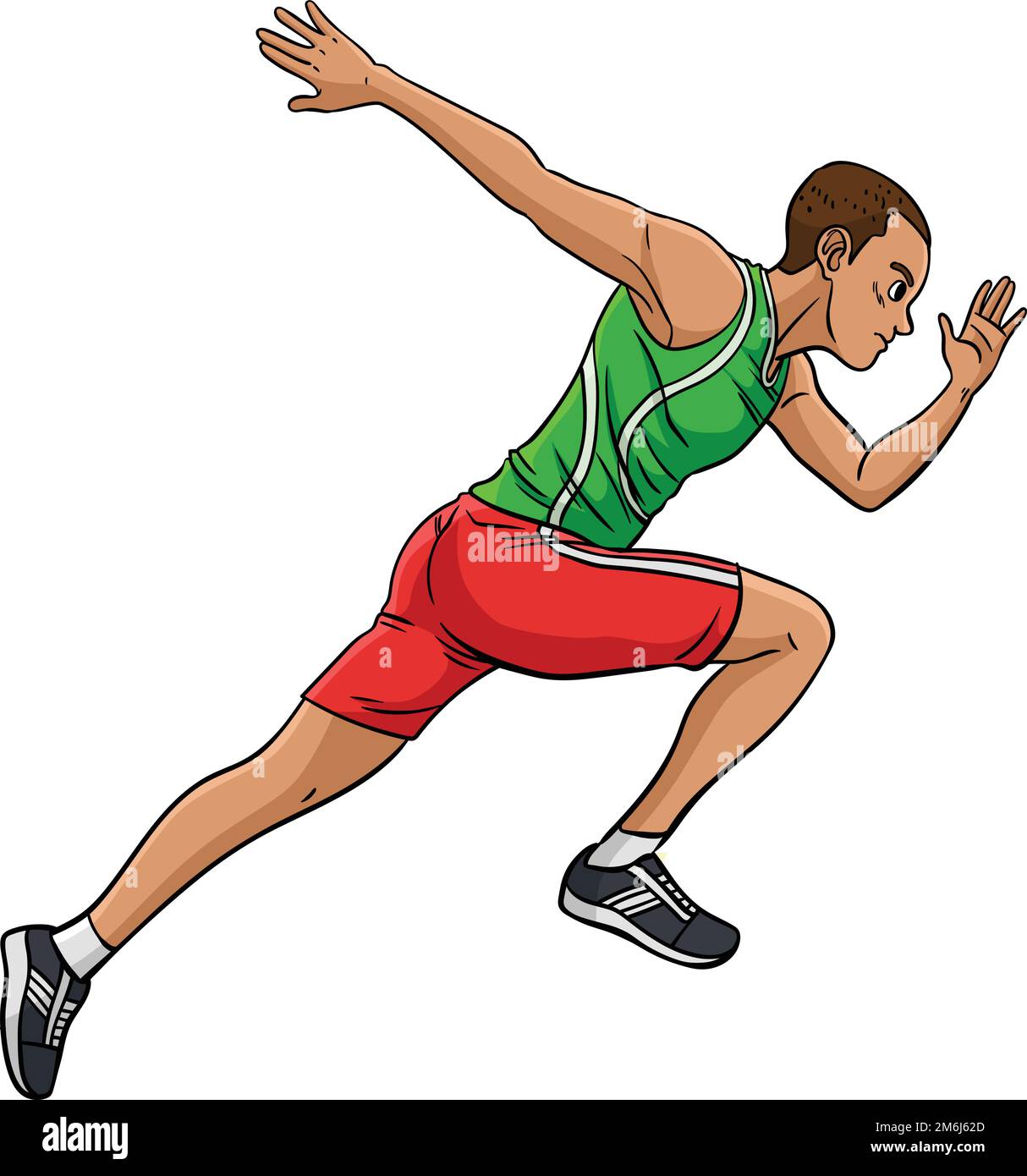 Sprinting Sports Cartoon Colored Clipart Stock Vector Image & Art - Alamy