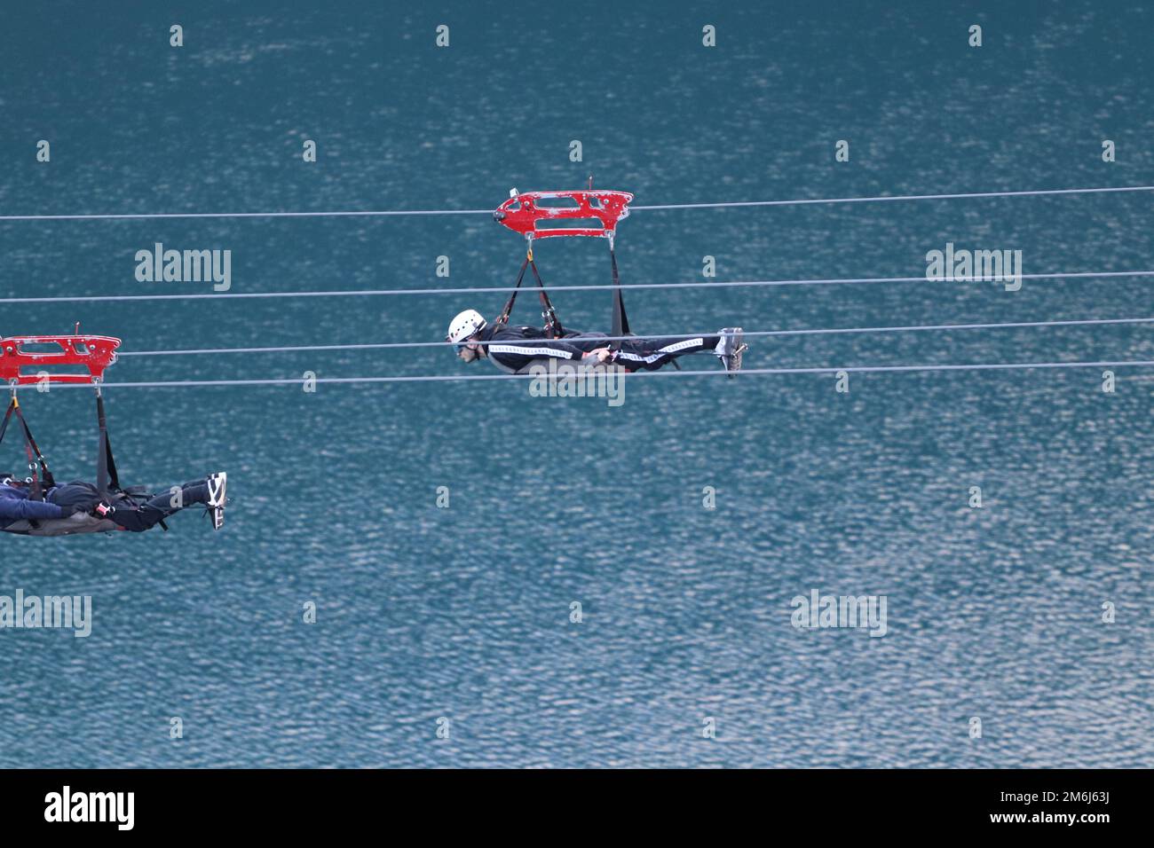 Zip world Penrhyn quarry Bethesda Wales is the fastest zip wire in the