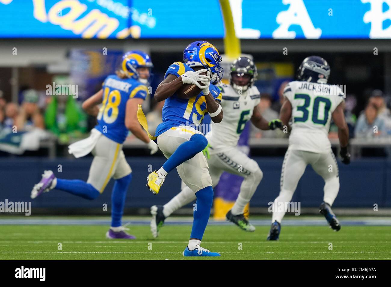 Los Angeles Rams wide receiver Brandon Powell (19) catches a pass