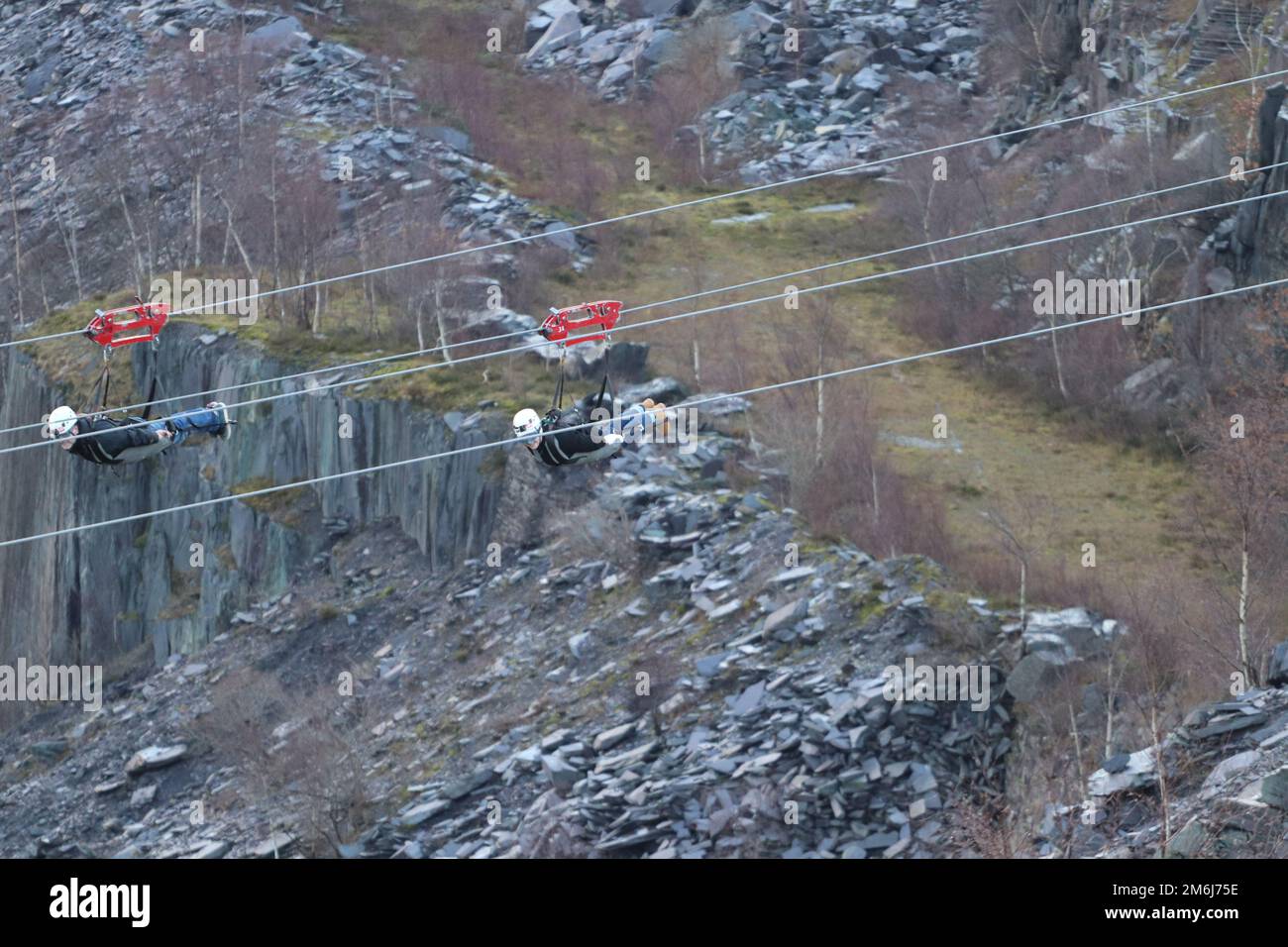 Zip world Penrhyn quarry Bethesda Wales is the fastest zip wire in the