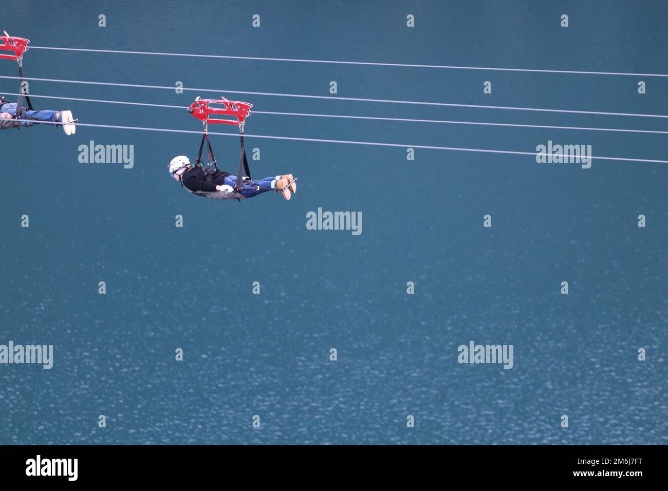 Zip world Penrhyn quarry Bethesda Wales is the fastest zip wire in the