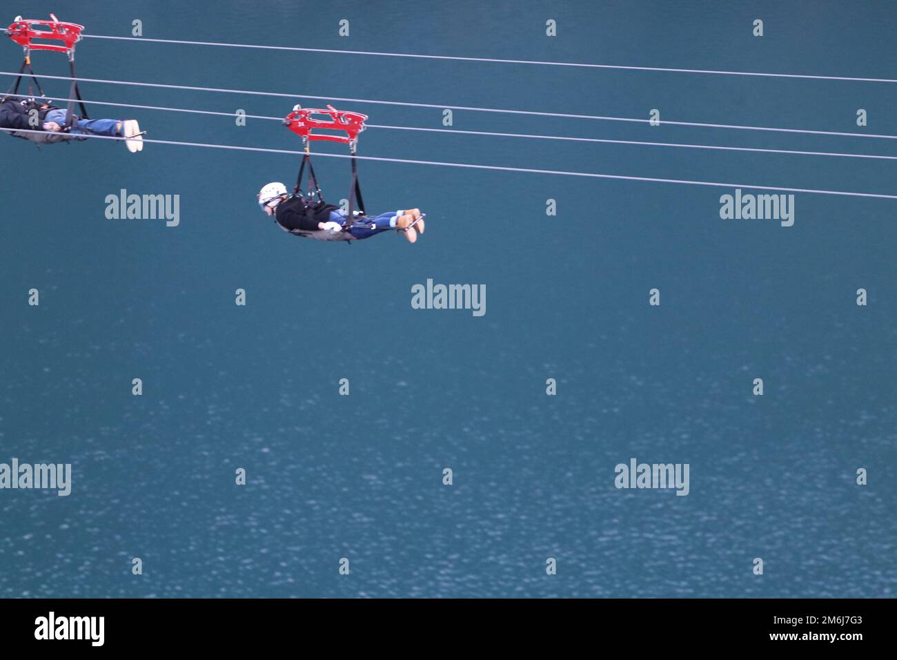 Zip world Penrhyn quarry Bethesda Wales is the fastest zip wire in the