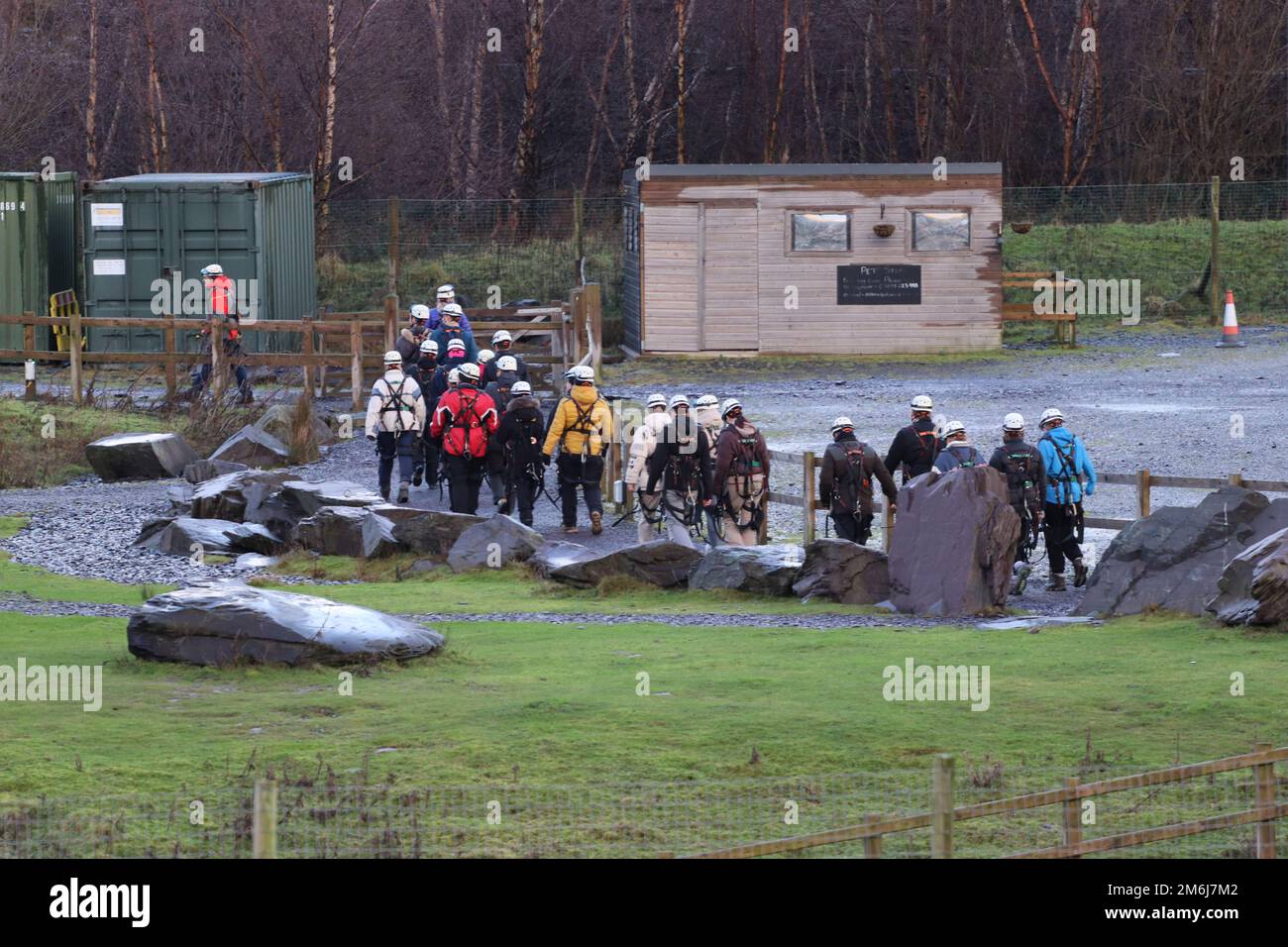 Zip world Penrhyn quarry Bethesda Wales is the fastest zip wire in the