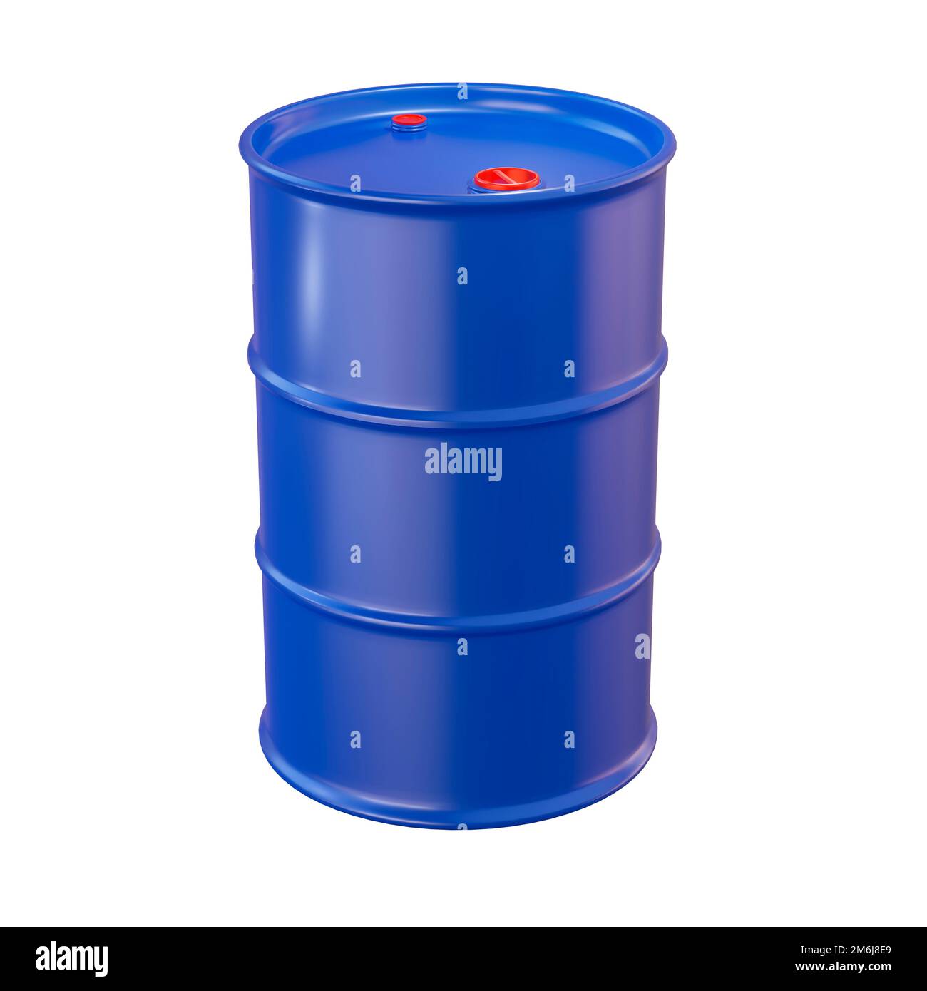 Oil barrel in flag Stock Photo