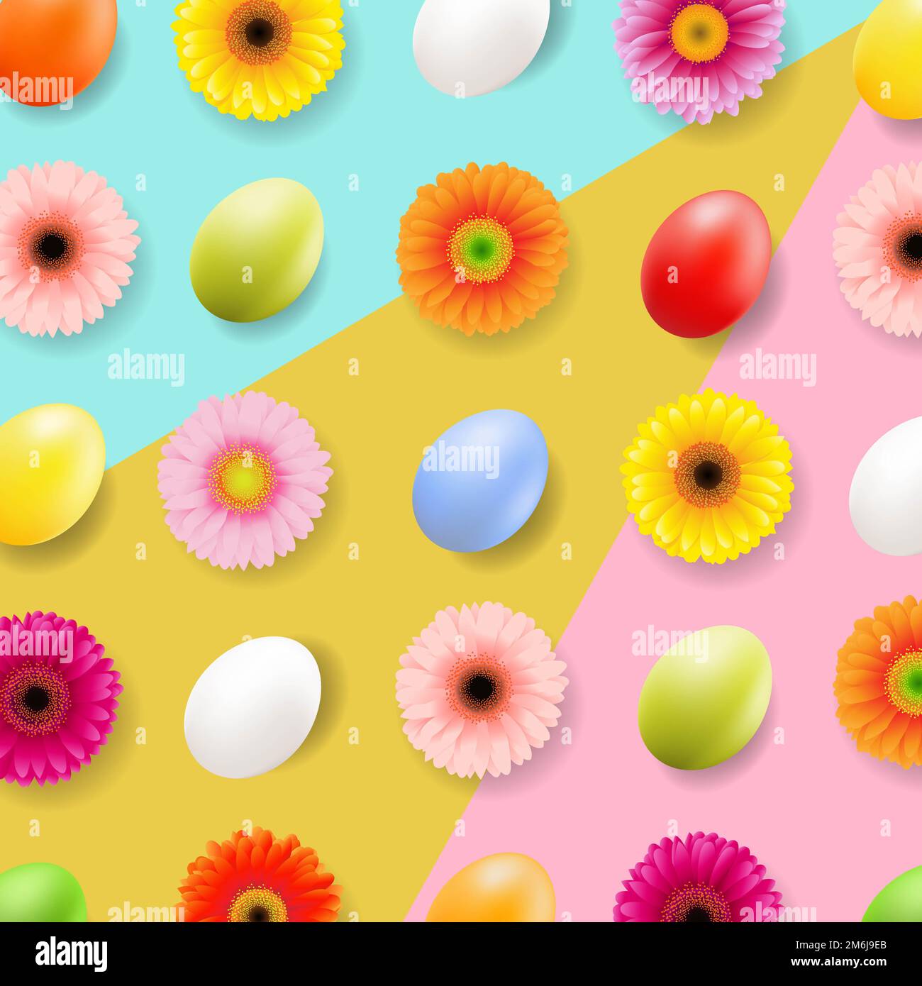 Happy easter spring banner hi-res stock photography and images - Alamy