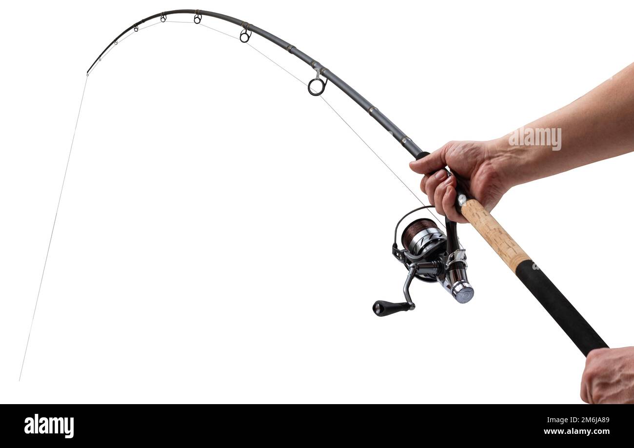 Feeder rod for fishing Stock Photo