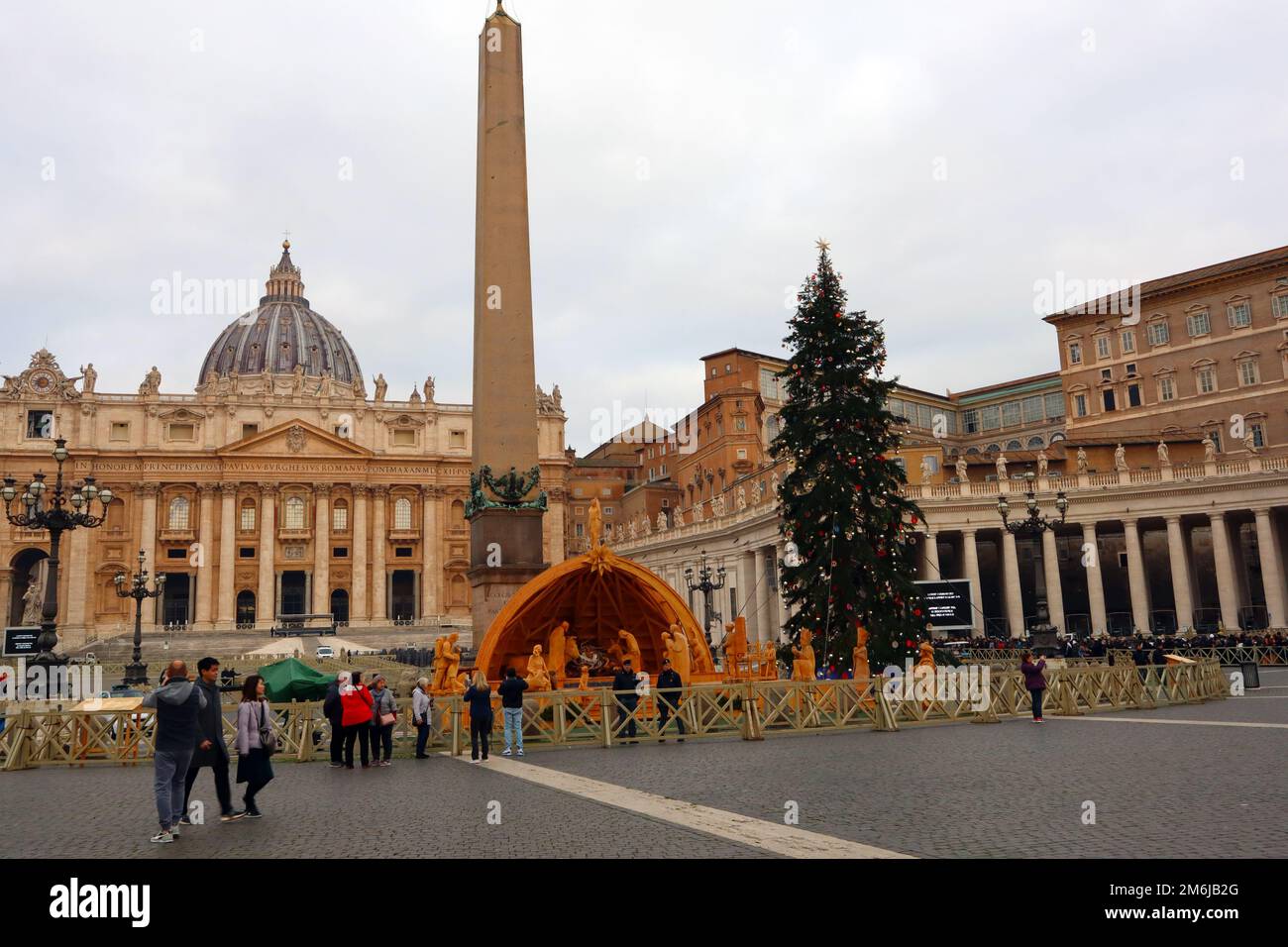 Vatican City, Holy See Saint Peter square at Christmas with 2022