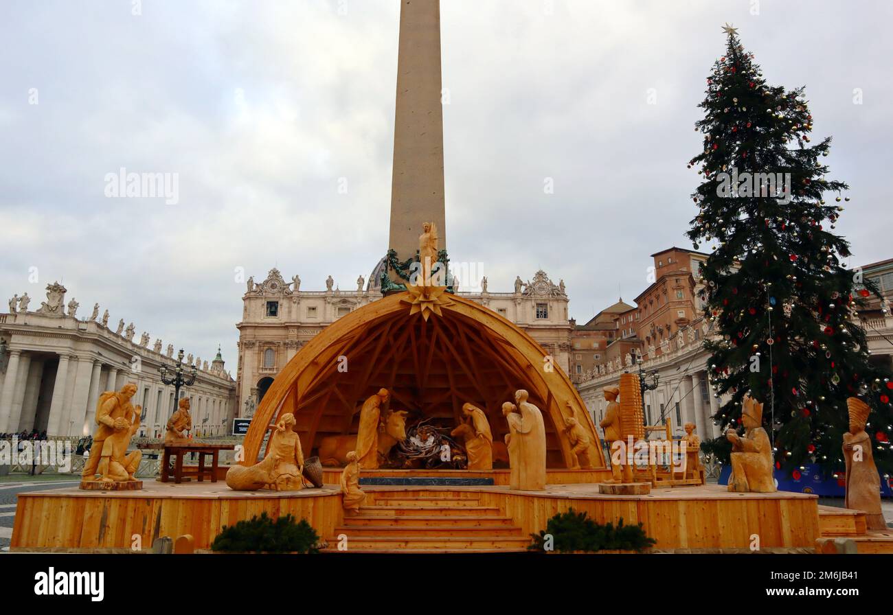 Vatican City, Holy See Christmas Nativity scene in the Vatican at