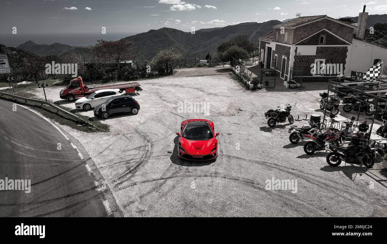 Ferrari F8 Tributo Stock Photo