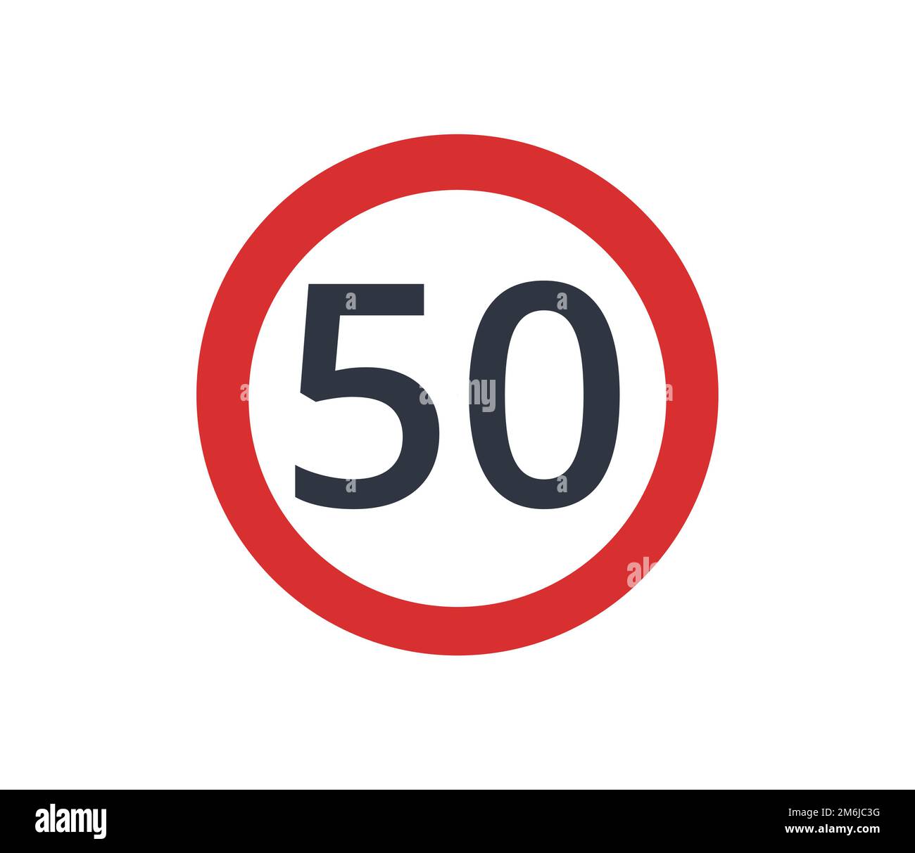 End of speed limit 50 Cut Out Stock Images & Pictures - Alamy