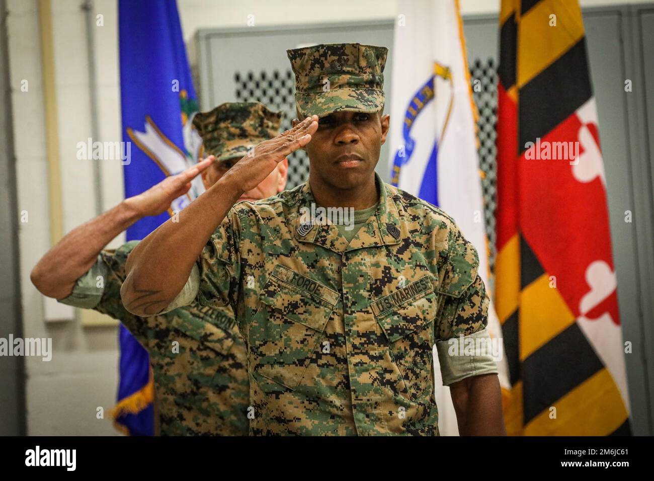 U.S. Marine Corps Sgt. Maj. Jonathan Lazzeroni, with Chemical