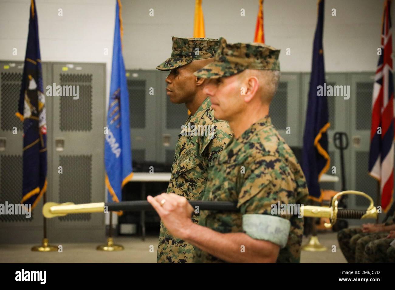 U.S. Marine Corps Sgt. Maj. Jonathan Lazzeroni, with Chemical