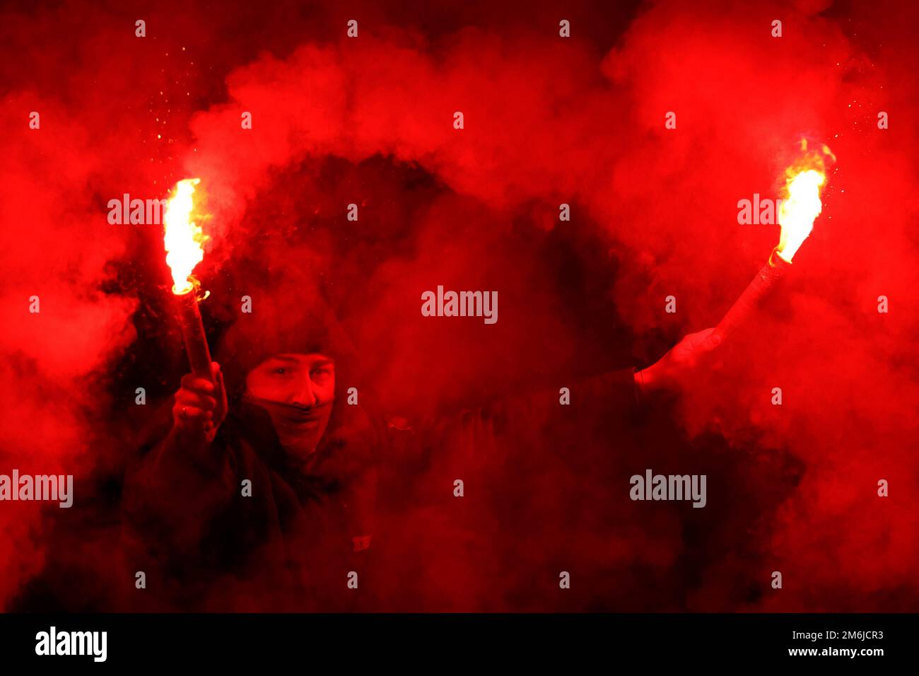 CSKA-Sofia fan Stock Photo