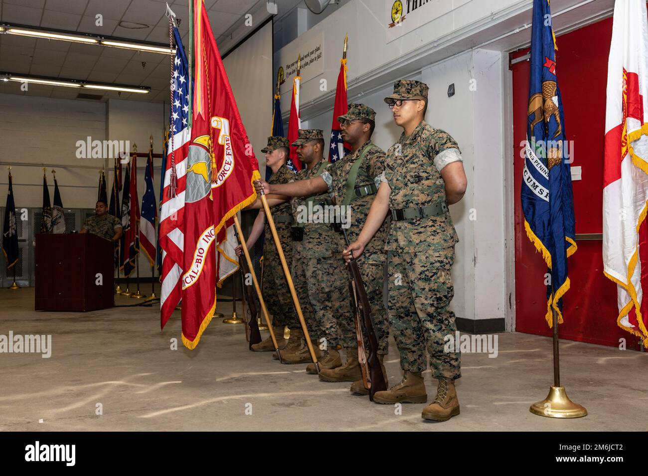 U.S. Marine Corps Sgt. Maj. Jonathan Lazzeroni, with Chemical