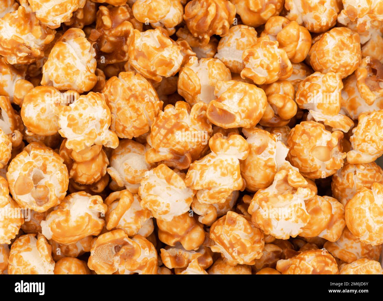 Sweet caramel candy popcorn macro for pattern and background Stock ...