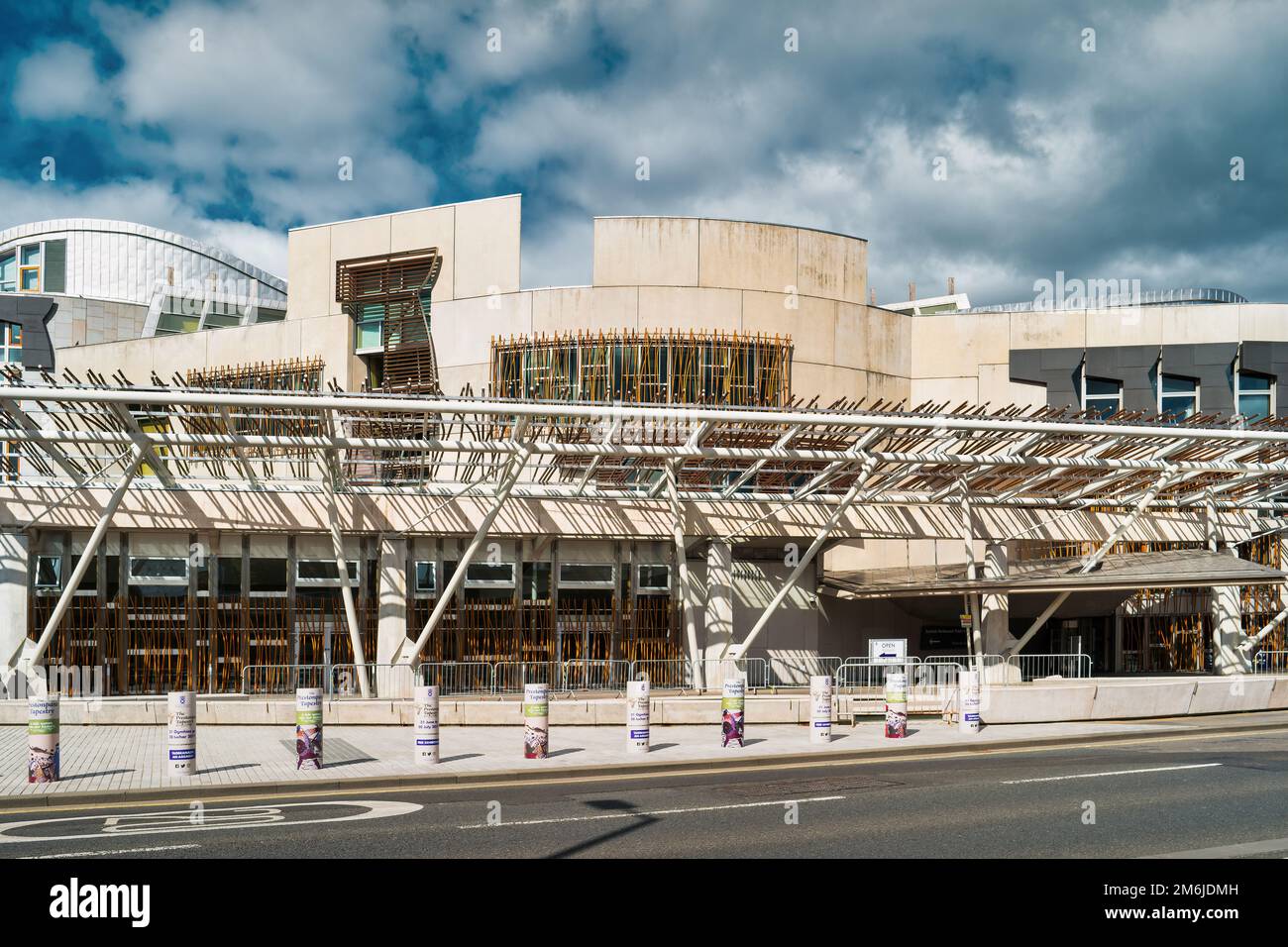 Scottish Parliament Building in Edinburgh Scotland Stock Photo
