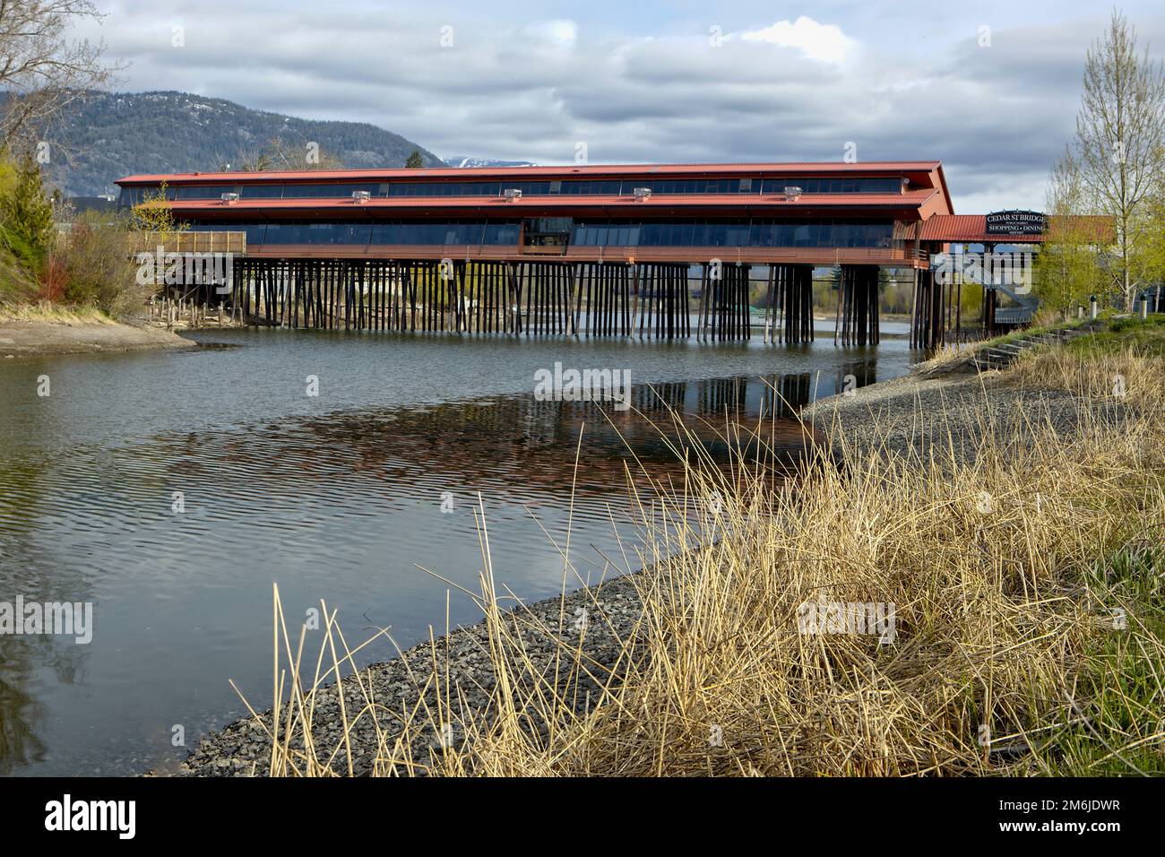 Cedar Street Bridge in Sandpoint, Idaho Stock Photo Alamy
