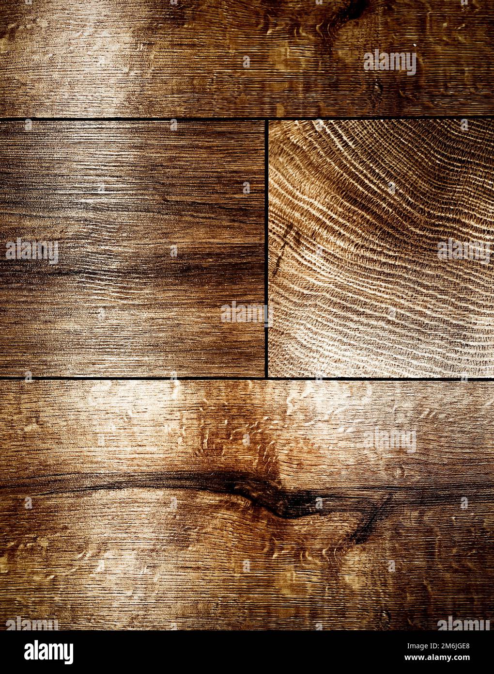 Variety of wooden like tiles. Samples of fake wood tiles for