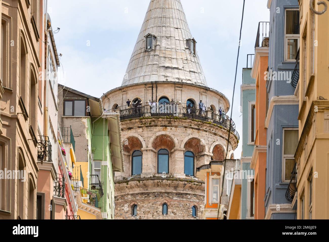 Galata Tower, Beyoglu, Istanbul, Turkey Stock Photo