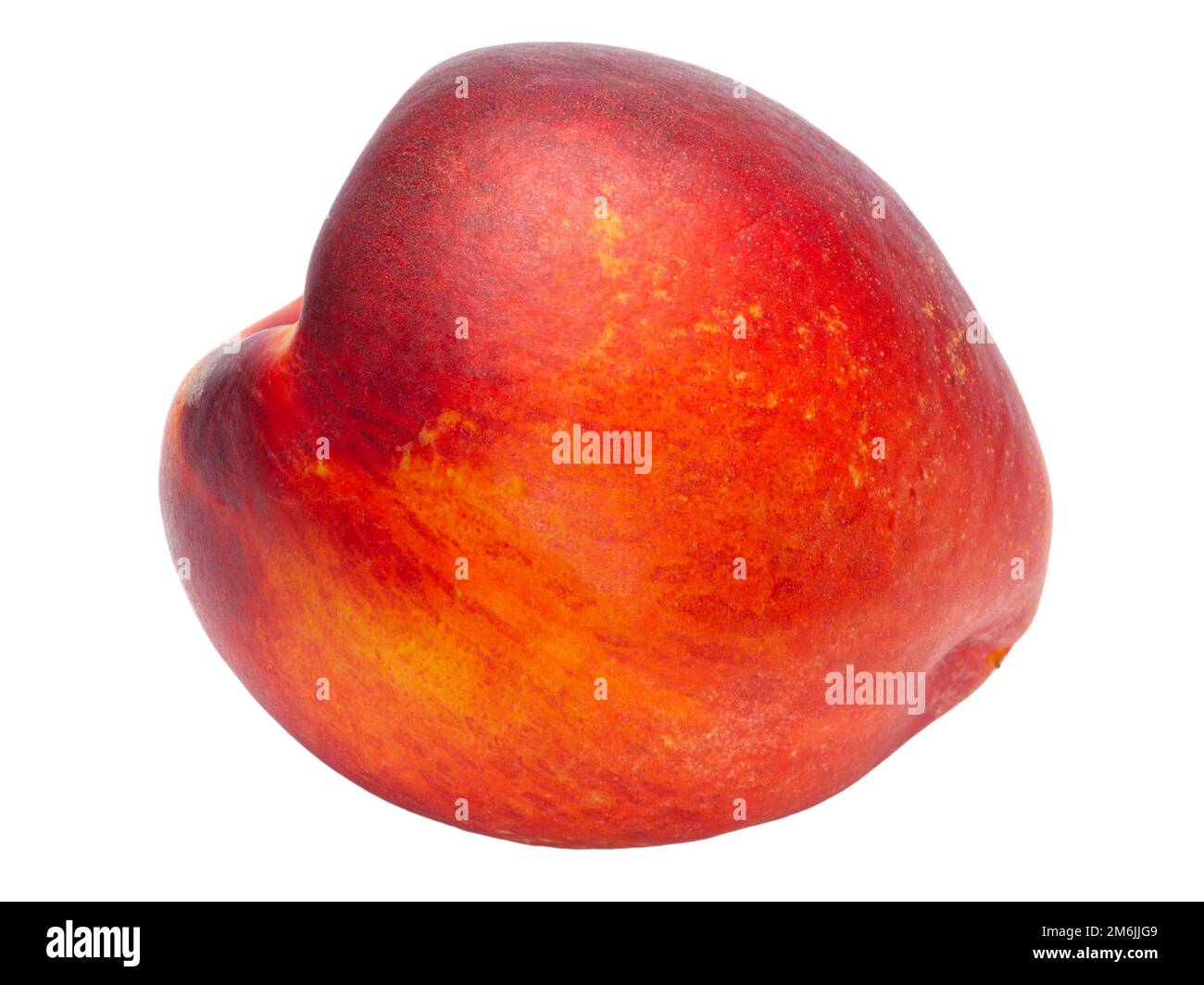 Nectarine isolated on white background Stock Photo