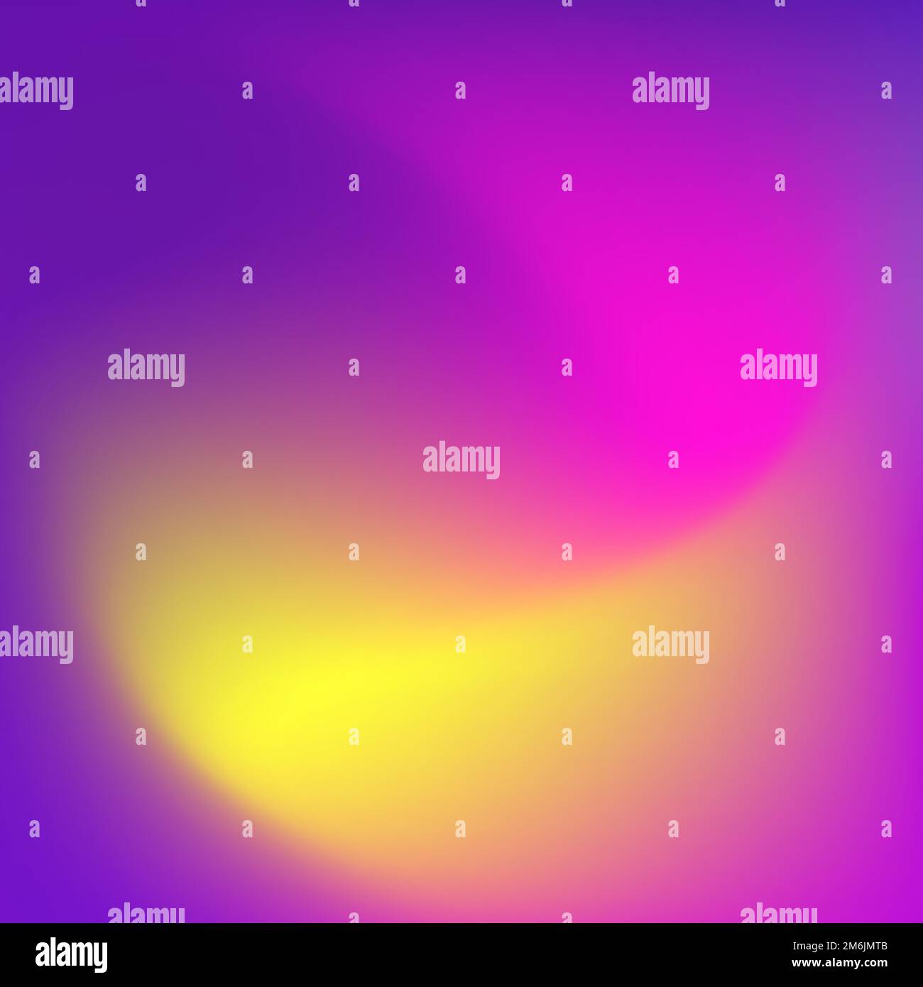 Blurred wavy bright gradient background. Purple, pink, yellow abstract square wallpaper. Liquid flowing vibrant mesh texture.  Stock Vector