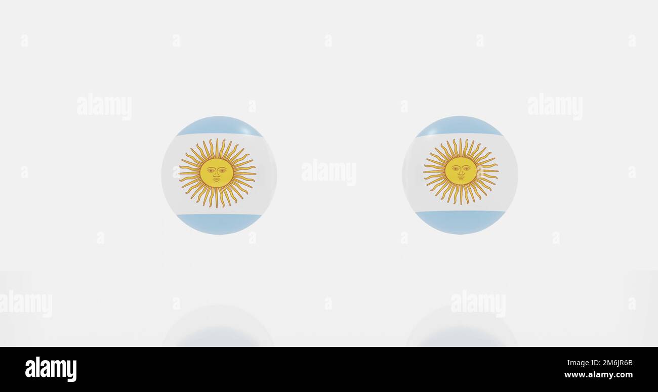 Argentine countries flag icon or symbols Stock Photo