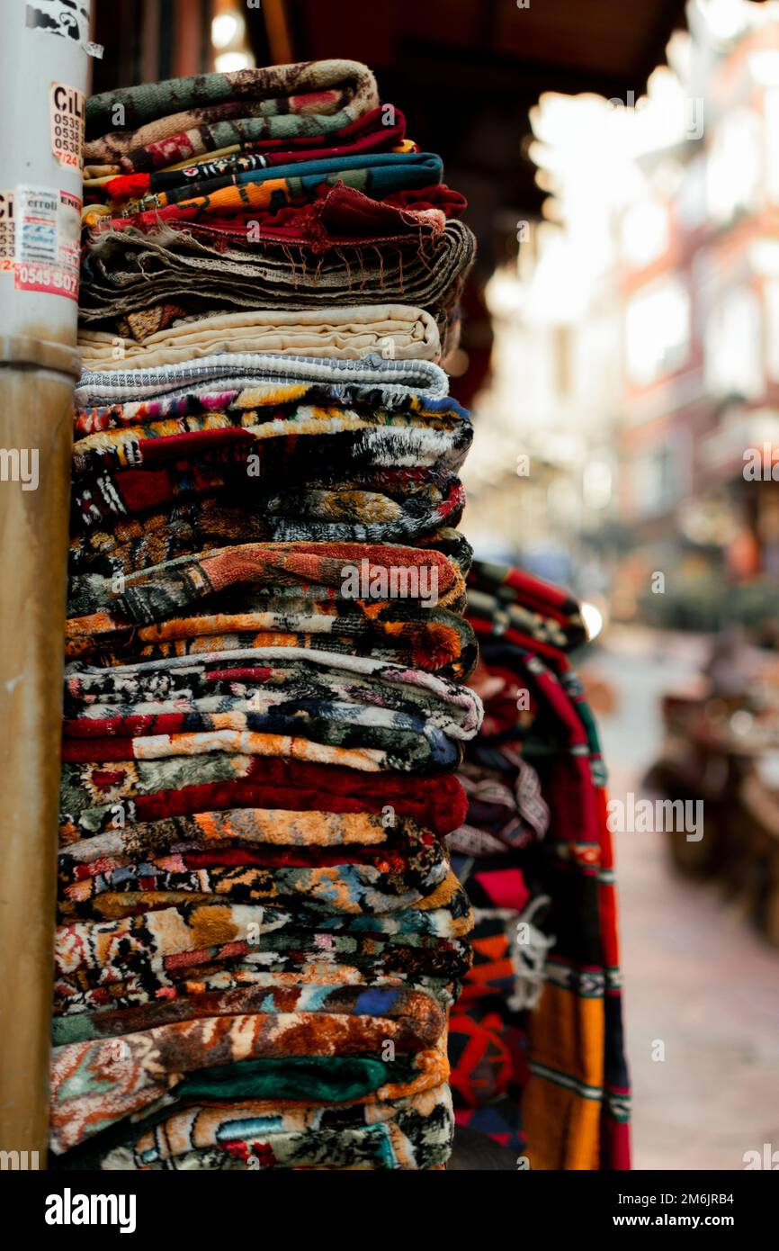 Rug stack hi-res stock photography and images - Alamy