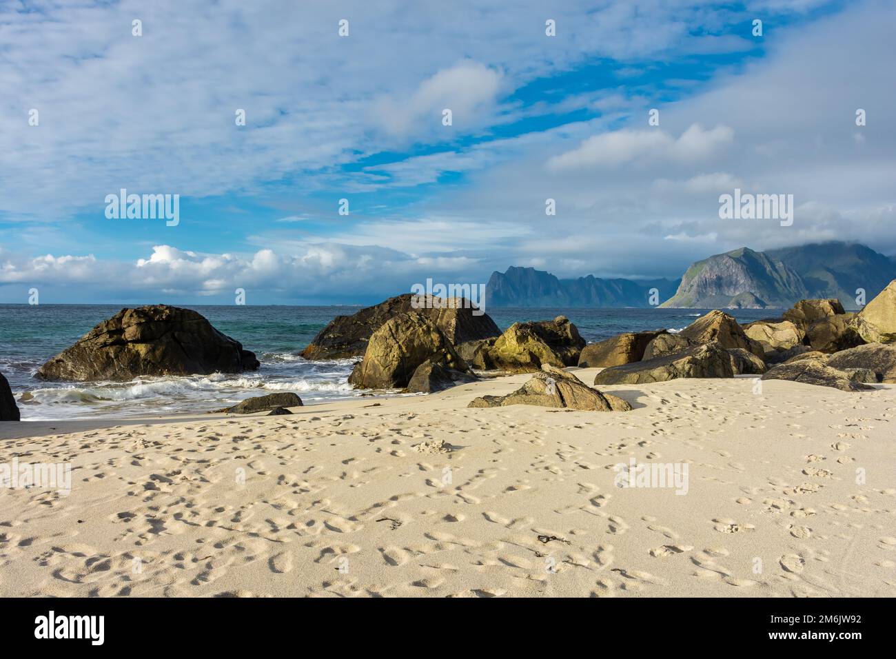 View Of Myrland Beach In The Lofoten Islands Norway Stock Photo Alamy View Of Myrland Beach In The Lofoten Islands Norway Stock Photo Alamy