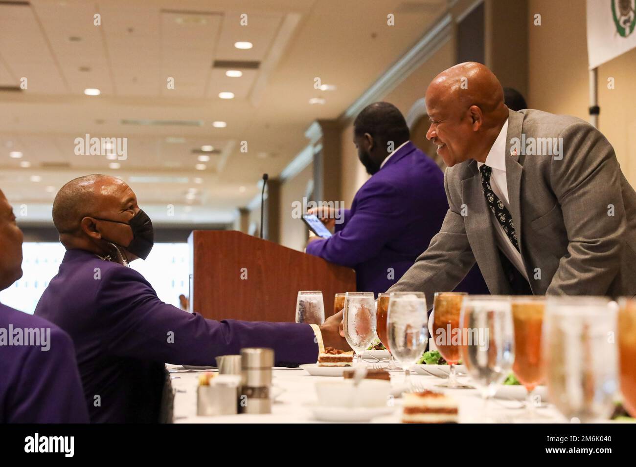 The 8th Marine Corps District attends Omega Psi Phi Fraternity Inc