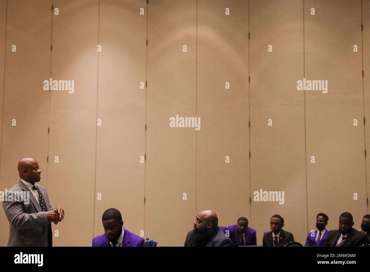 The 8th Marine Corps District attends Omega Psi Phi Fraternity Inc
