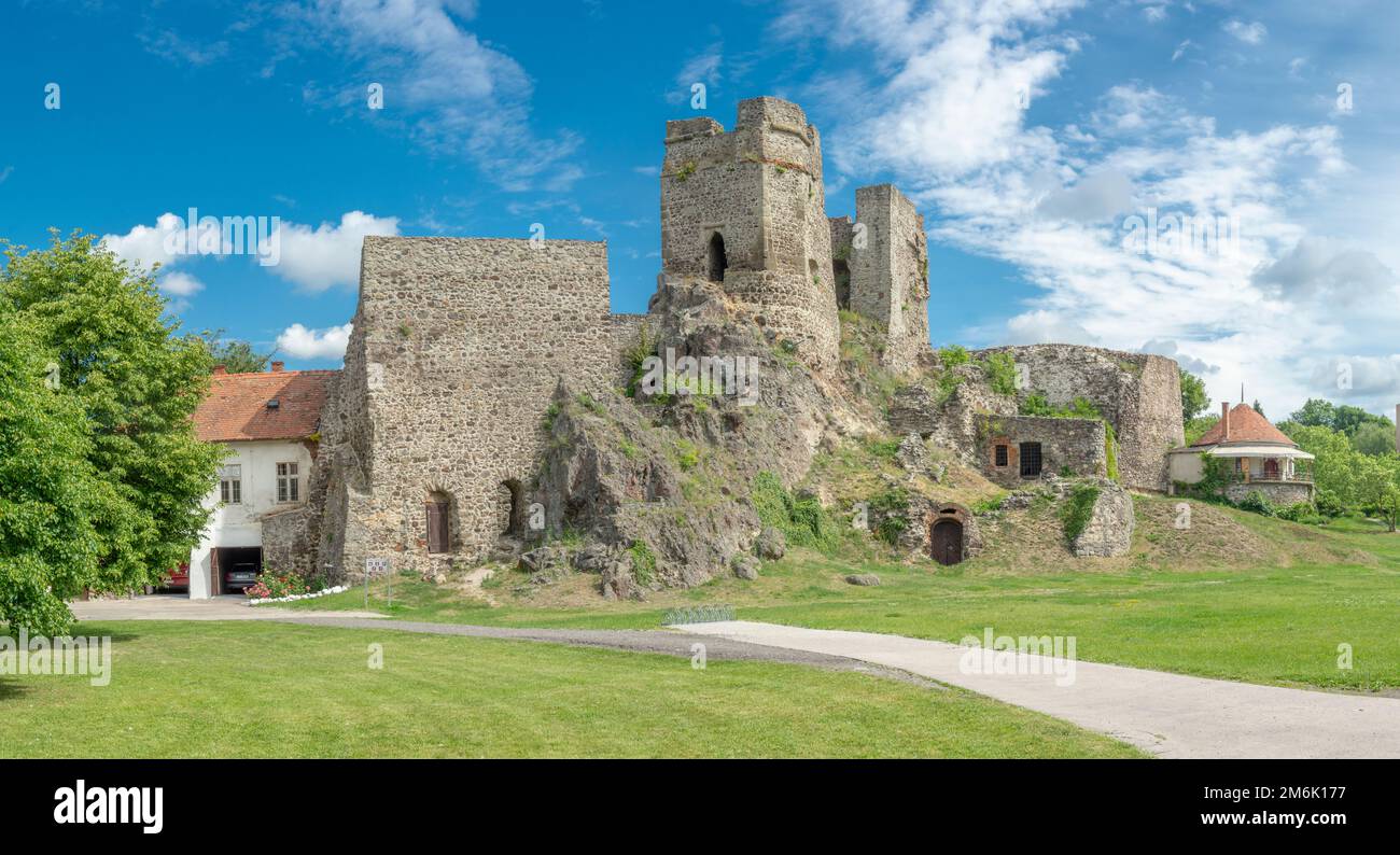 Ruins Of The Levice Castle Levicky Hrad Slovakia Stock Photo Alamy