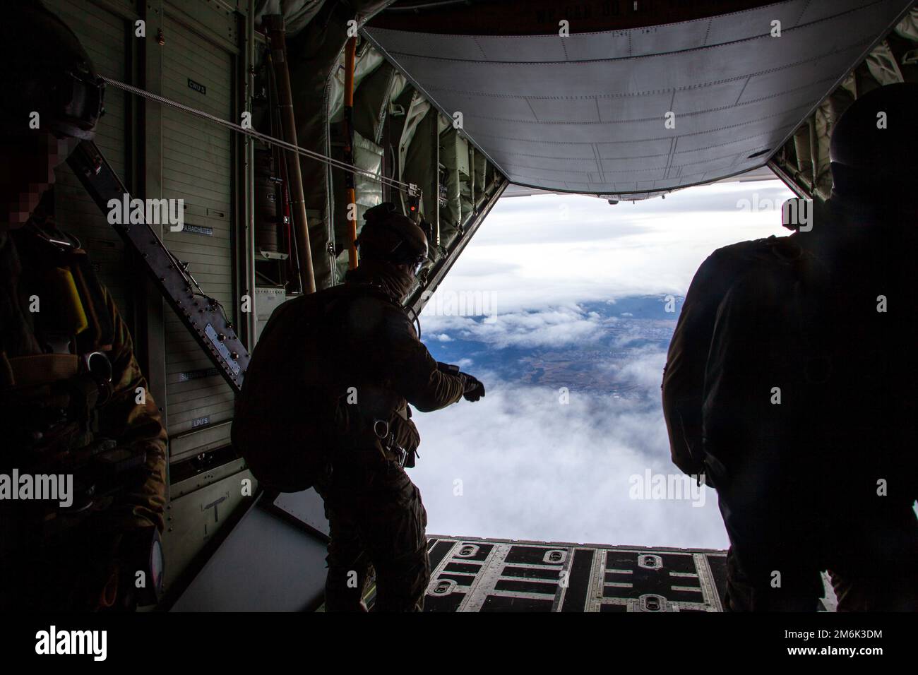 Soldiers from U.S. Special Operations Command Europe conduct High Altitude Low Opening Airborne