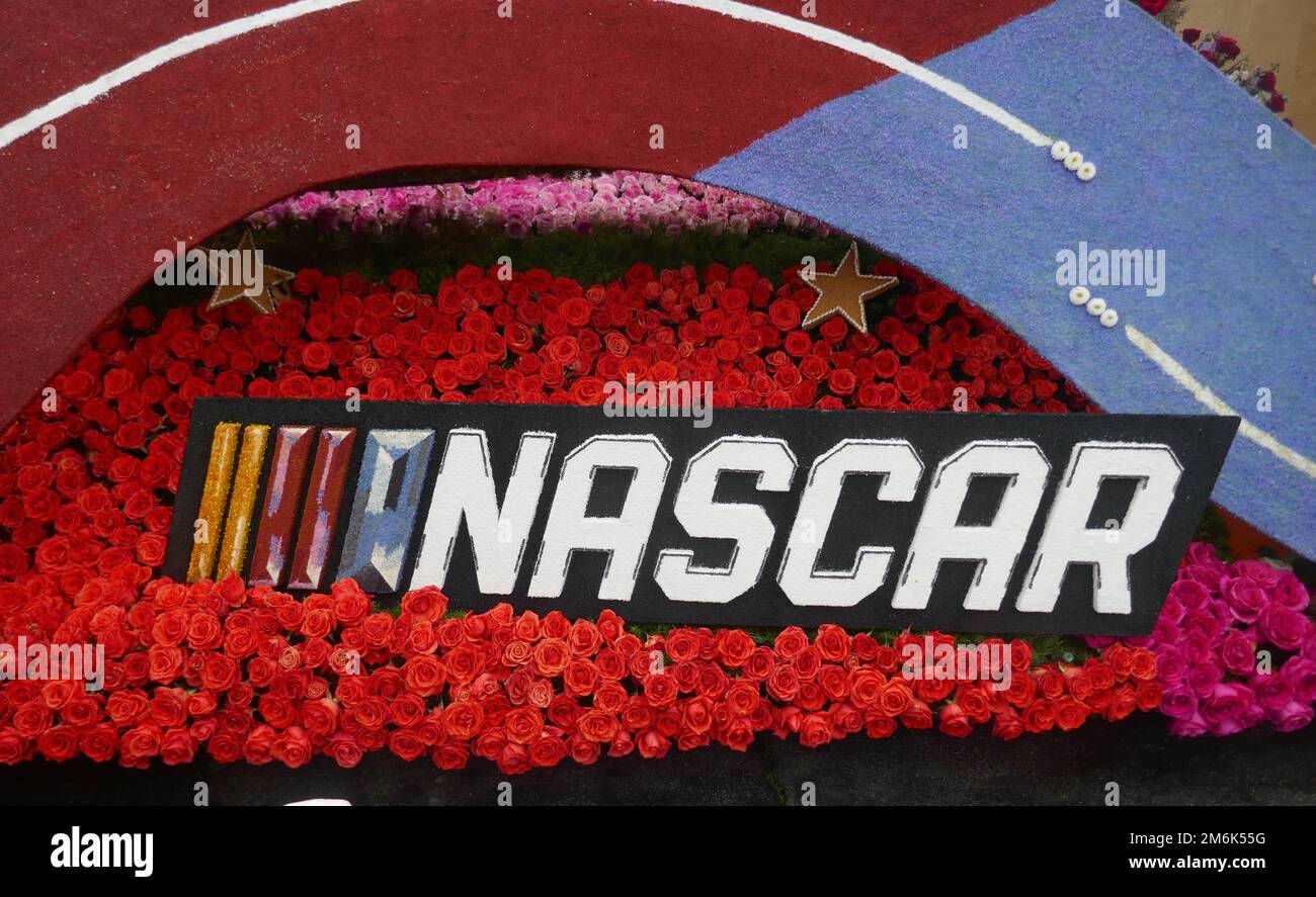 Pasadena, California, USA 3rd January 2023 Nascar Rose Parade Float on