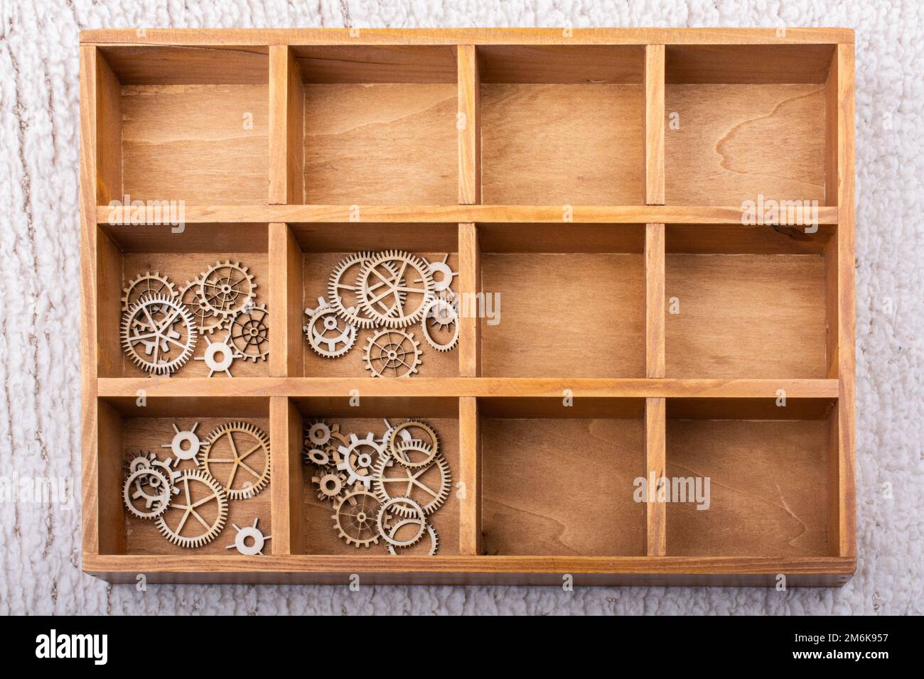 Gear wheels on white background as concept of engineering Stock Photo ...