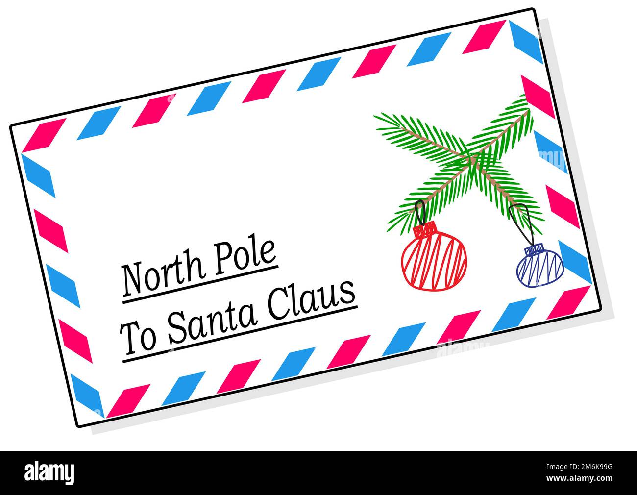 Letter to Santa Claus Stock Photo Alamy