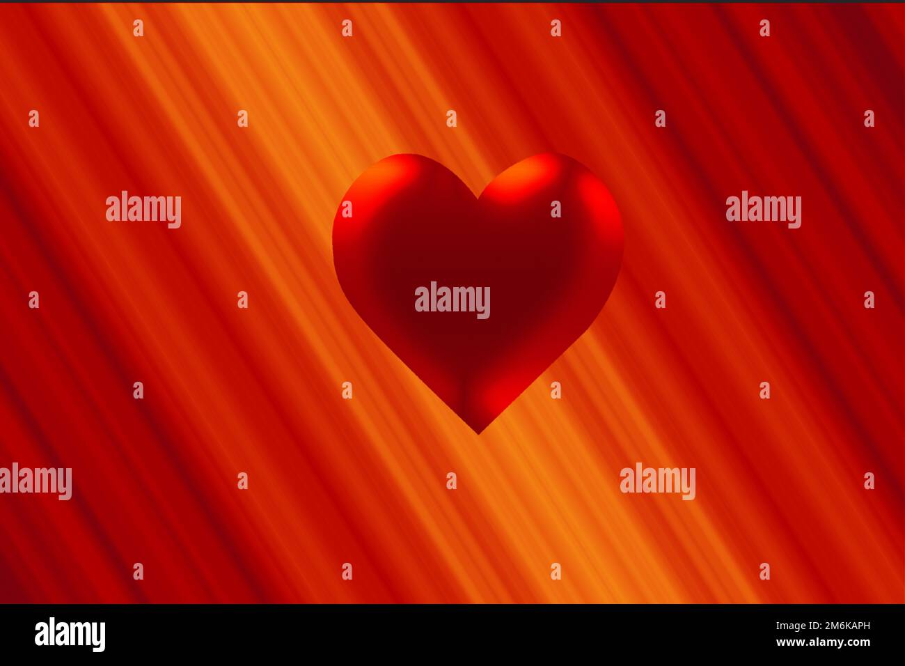 Heart shape as symbol of love and care. Happy Valentines Day heart greeting Stock Photo