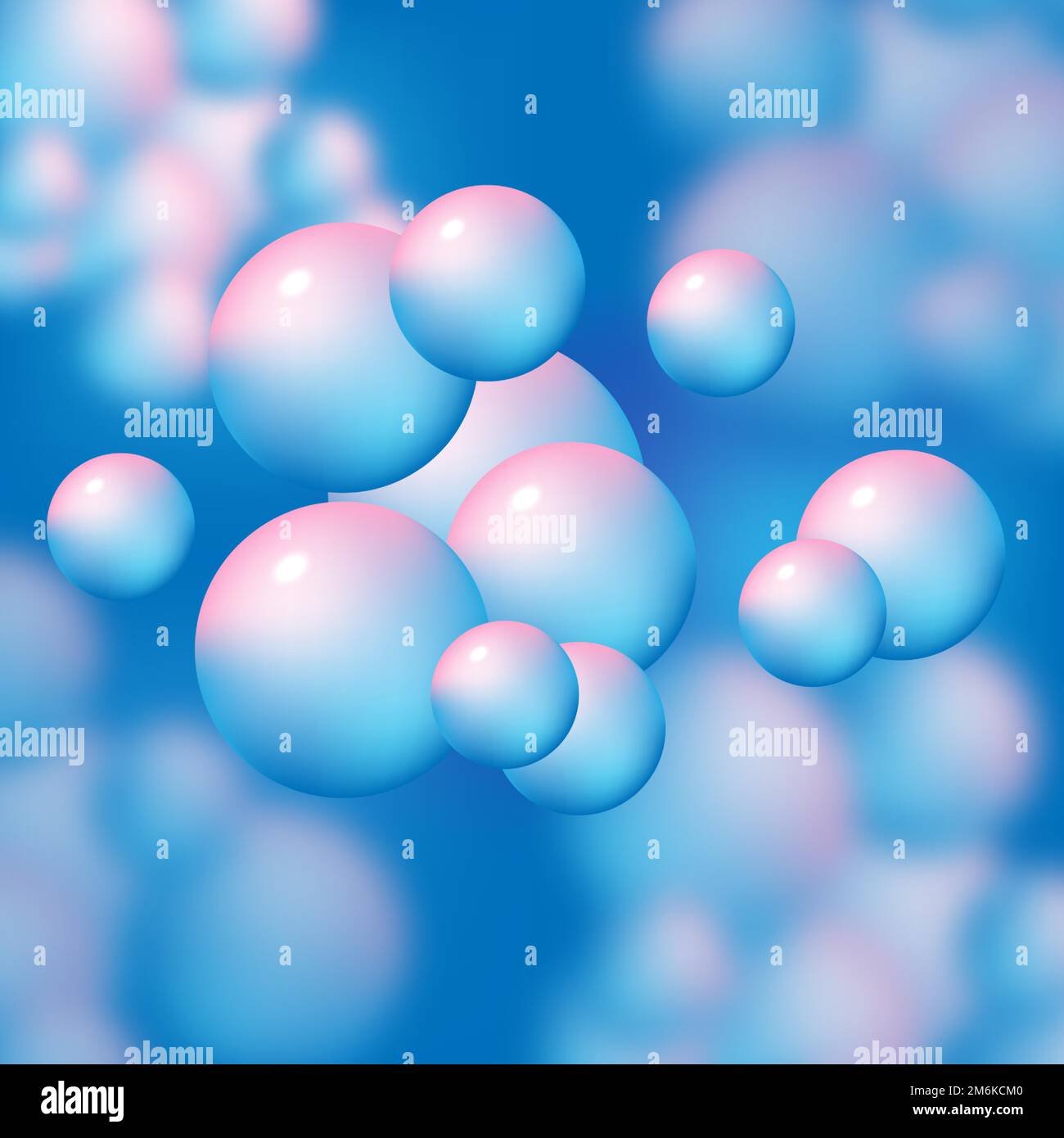 Colorful 3D sphere shape abstract background, stock vector Stock Vector