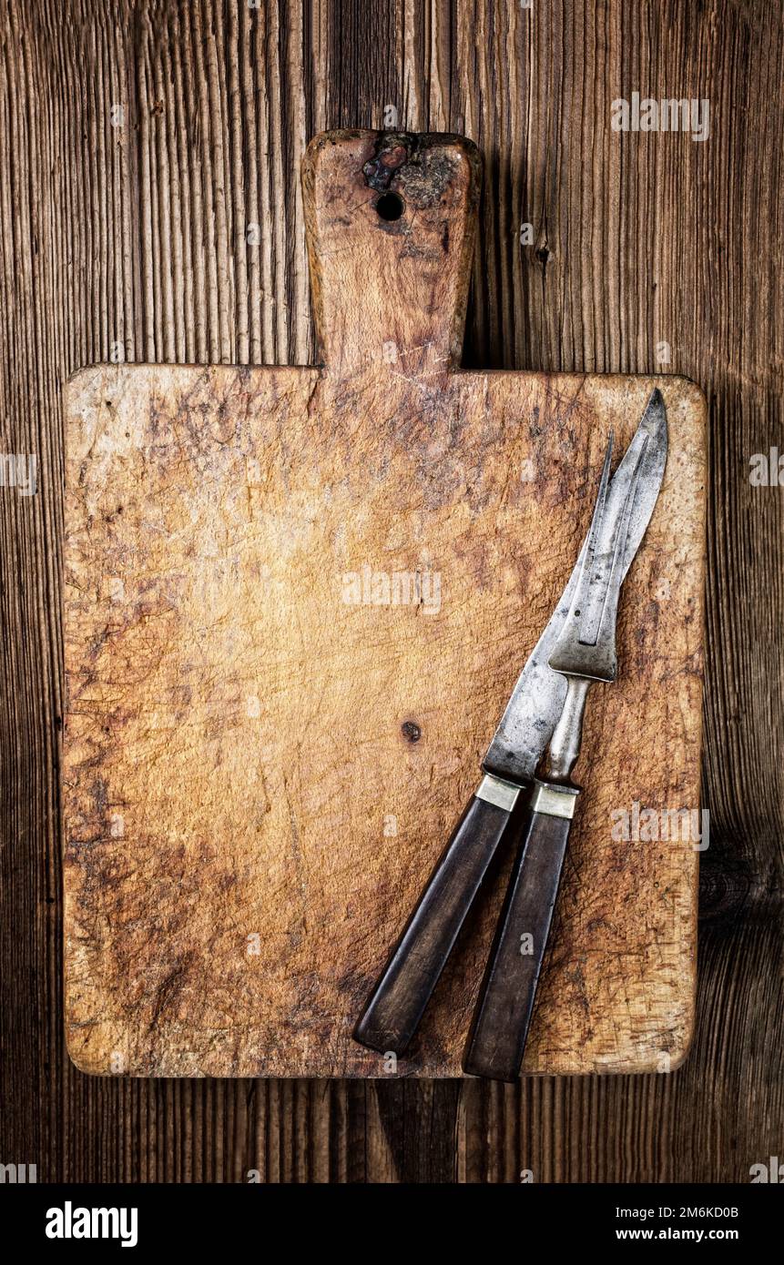 Antique french cutting board Stock Photo Alamy