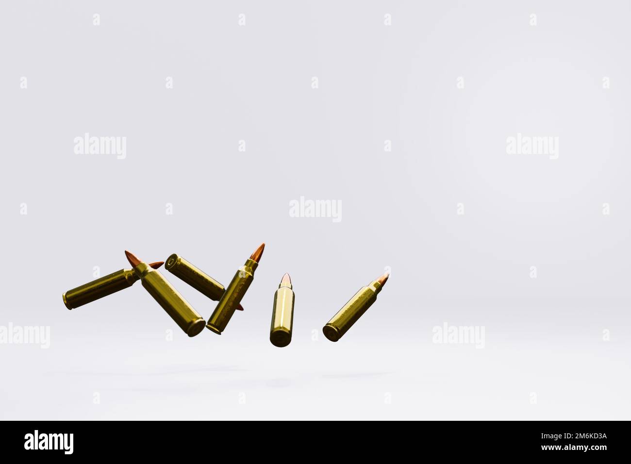 Rifle bullet 3d render Stock Photo