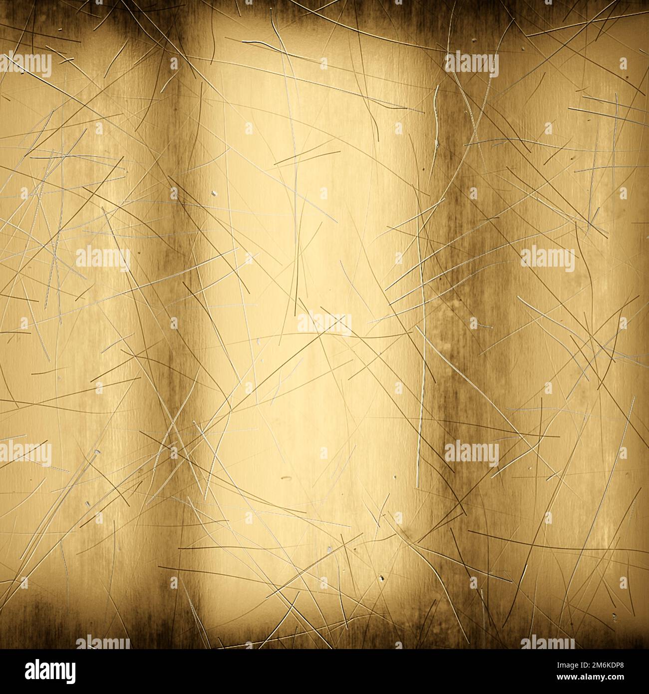 Wheathered gold and scratched texture background. 3d illustration Stock Photo