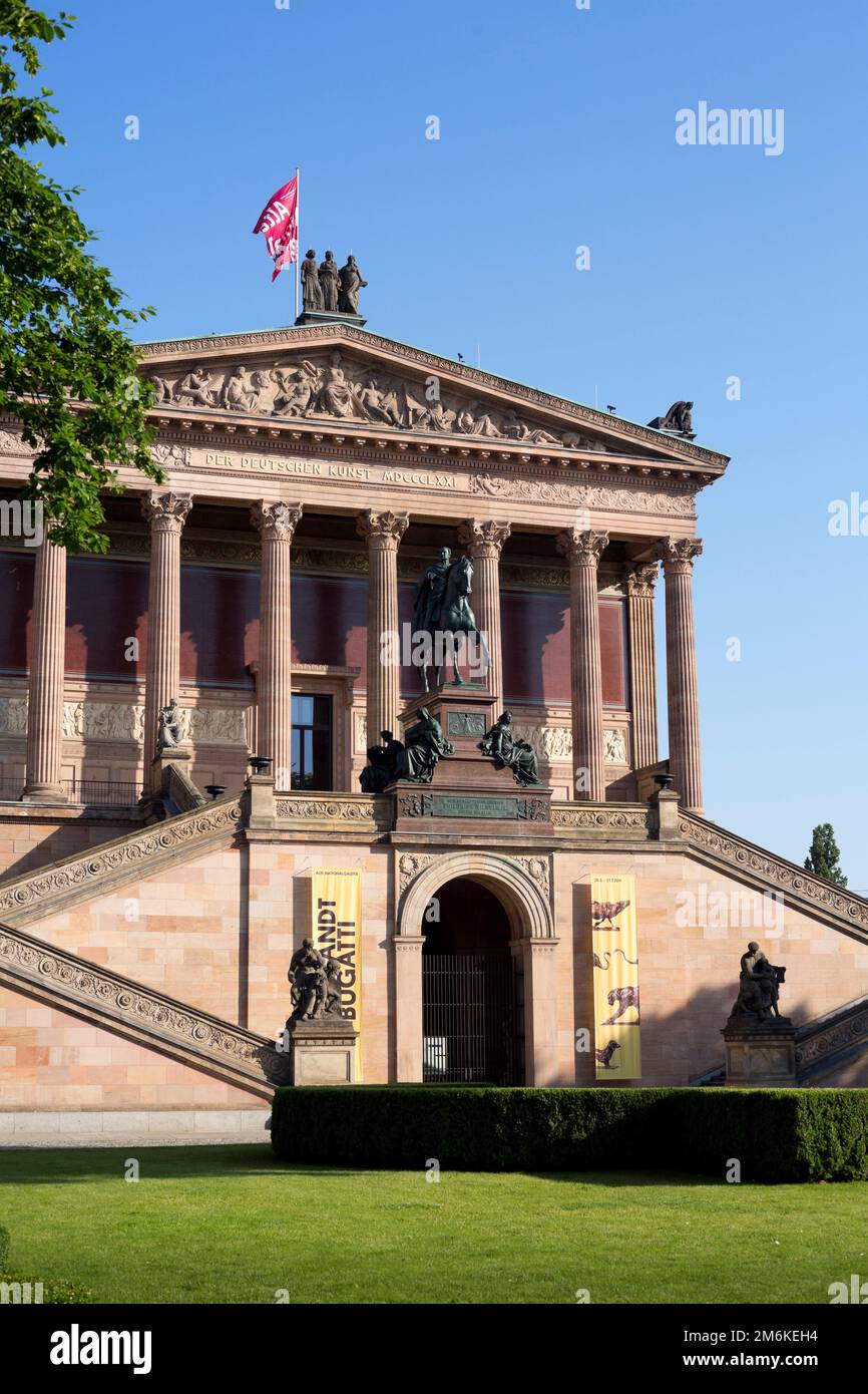 Berlin, Germany old national art gallery Stock Photo