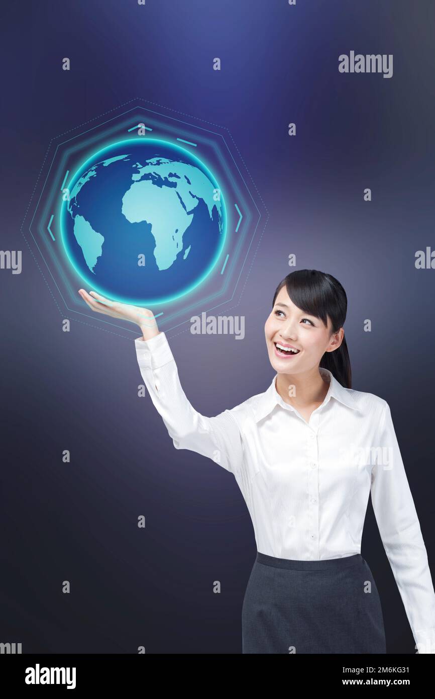 A young business woman Stock Photo - Alamy