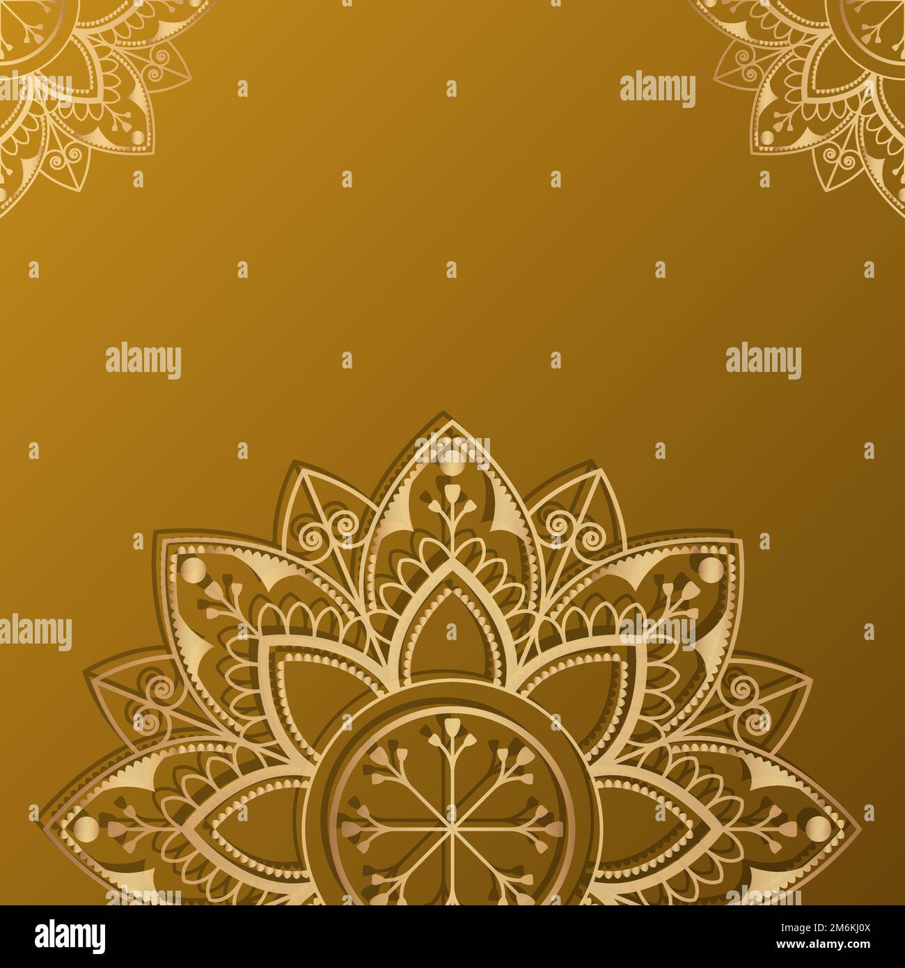 Eid mubarak lotus background vector Stock Vector
