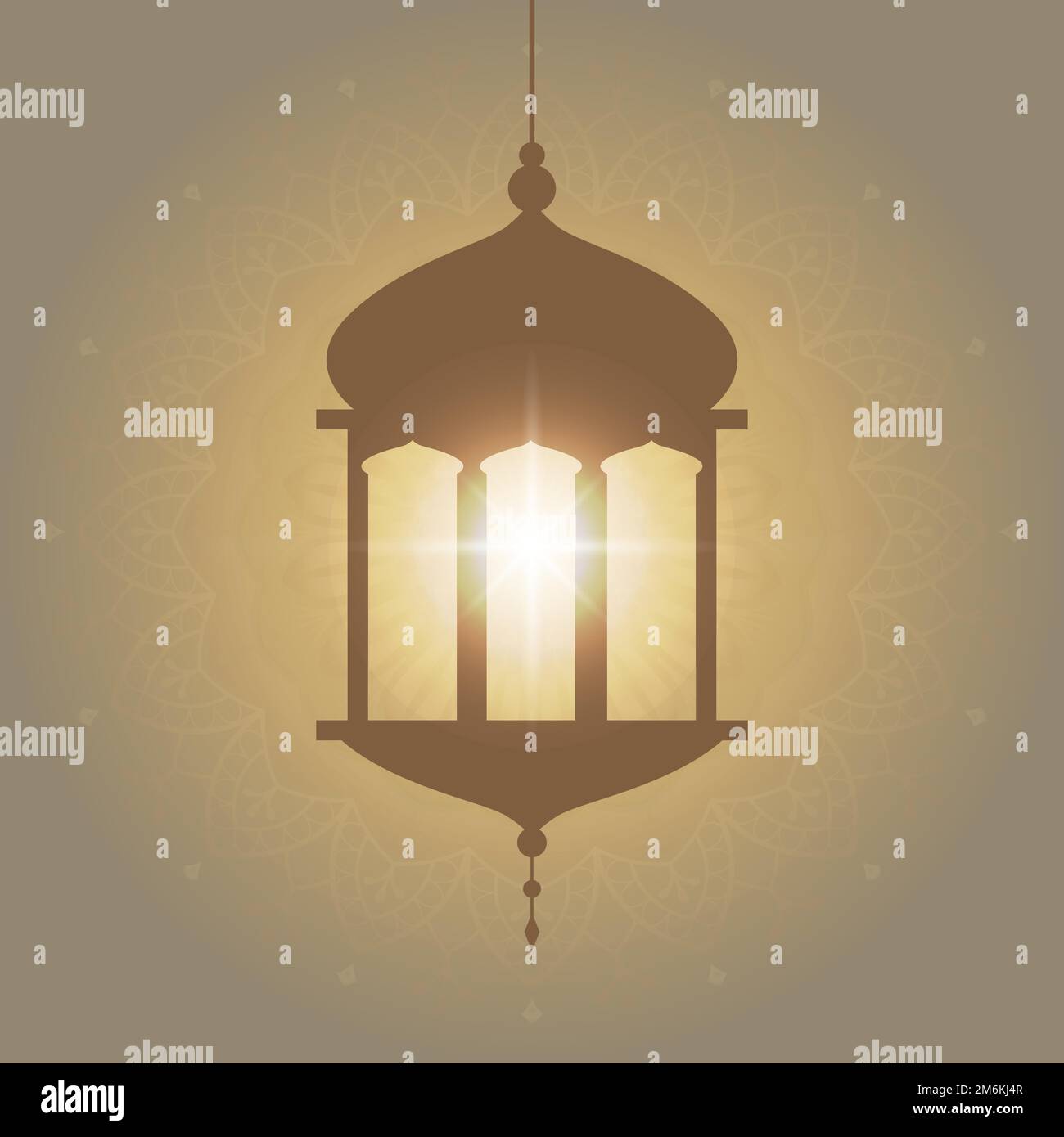 Eid mubarak lantern background vector Stock Vector Image & Art - Alamy