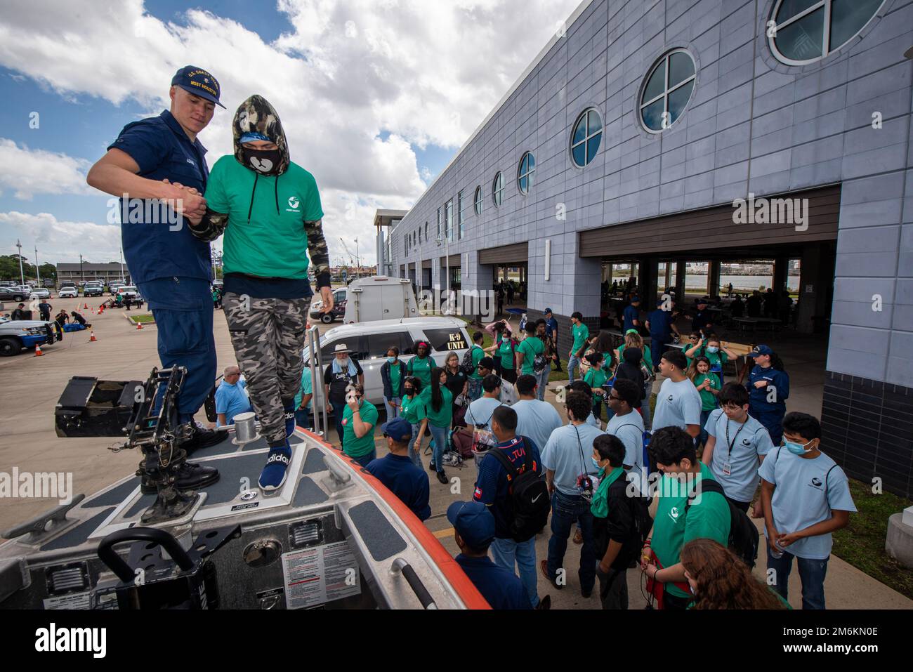 Petty Officer 3rd Class Hunter Adams, a boatswain's mate with Coast
