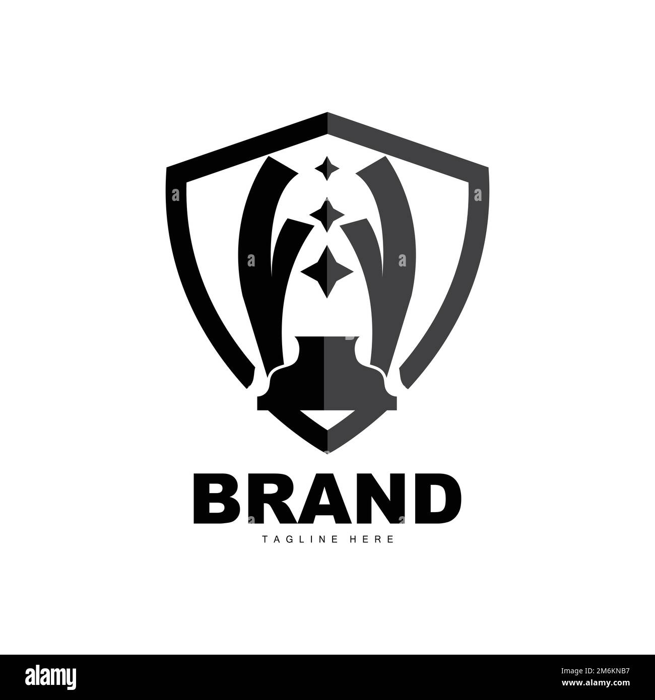 Trophy Logo Design, Award Winner Championship Trophy Vector, Success Brand  Stock Vector Image & Art - Alamy