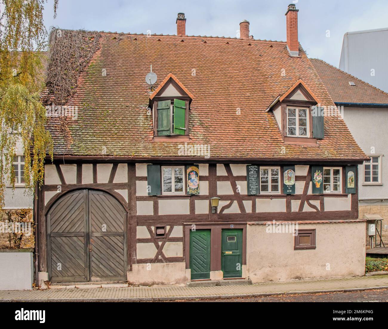 Half-timbered house Donaueschingen, Black Forest Stock Photo