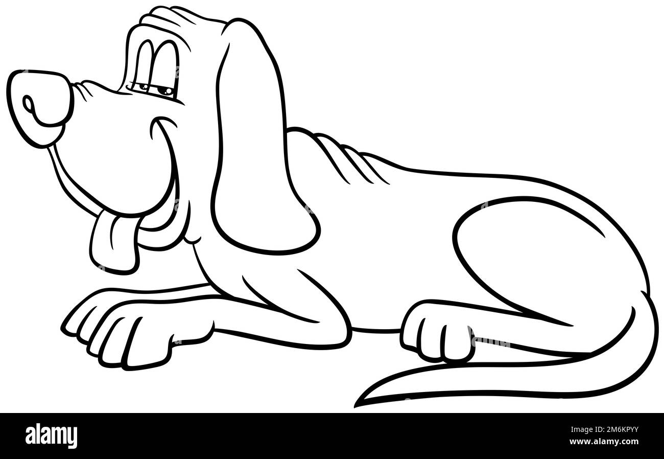 Dog ears cartoon Black and White Stock Photos & Images - Alamy